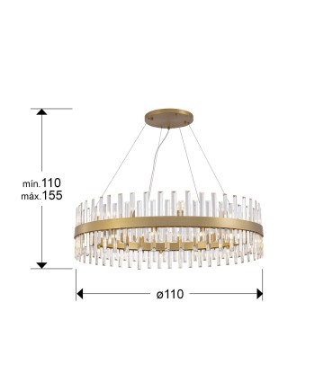 GRACE- LAMPARA 26L ORO D110